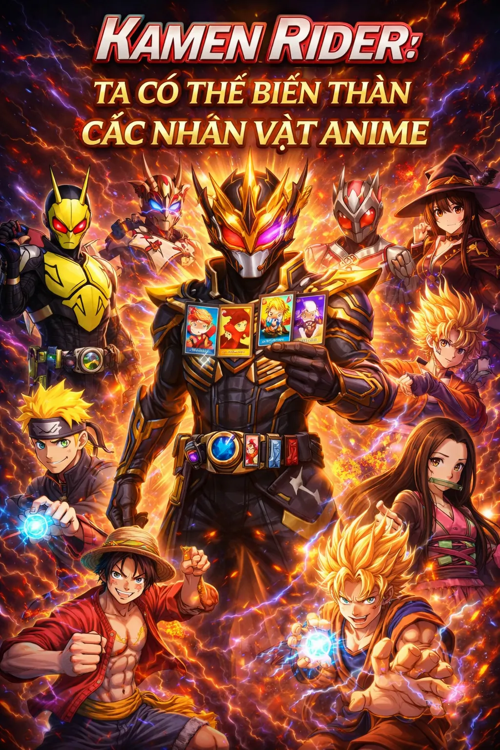 Truyện chữ Kamen Rider: Ta Có Thể Biến Thành Các Nhân Vật Anime